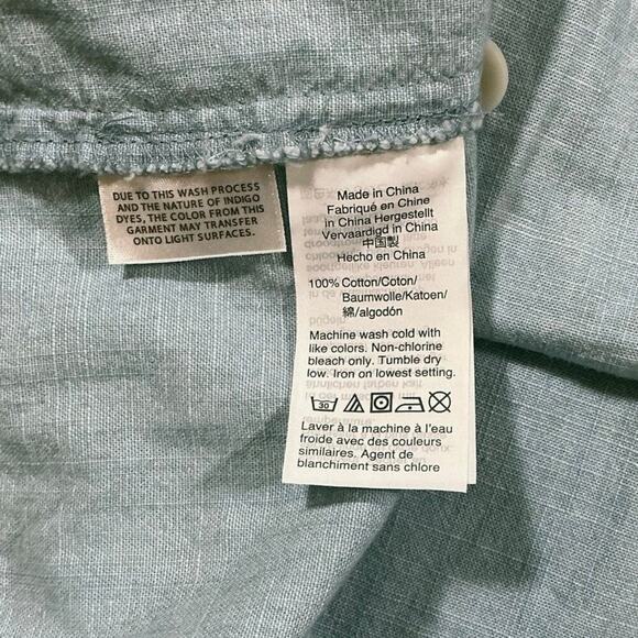 Madewell Chambray Denim Tie Strap Dress Size 0 - Picture 6 of 6